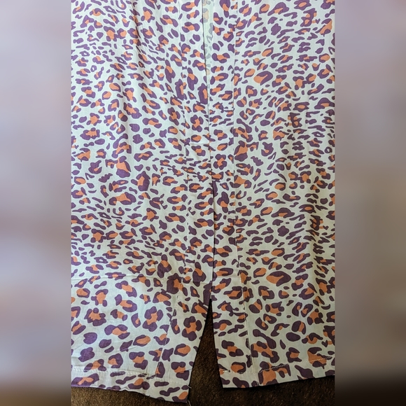 NWT Sunshine and Rodeo Purple Pink Leopard Print Duster Kimono W Side Slits - Picture 7 of 16